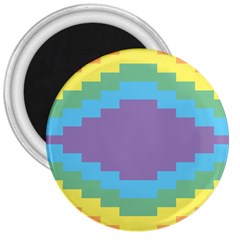 Carmigender Flags Rainbow 3  Magnets by Mariart