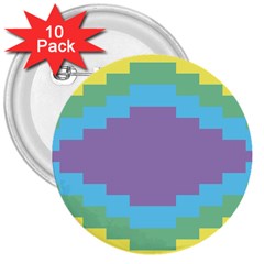 Carmigender Flags Rainbow 3  Buttons (10 Pack)  by Mariart