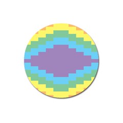 Carmigender Flags Rainbow Magnet 3  (round)