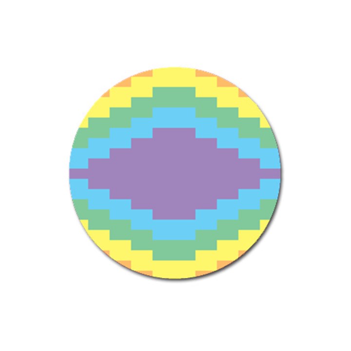 Carmigender Flags Rainbow Magnet 3  (Round)