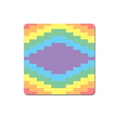 Carmigender Flags Rainbow Square Magnet by Mariart