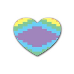 Carmigender Flags Rainbow Heart Coaster (4 Pack)  by Mariart