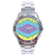 Carmigender Flags Rainbow Stainless Steel Analogue Watch by Mariart