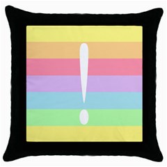 Condigender Flags Throw Pillow Case (black) by Mariart