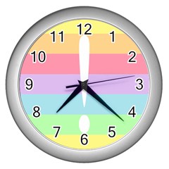 Condigender Flags Wall Clocks (silver) 