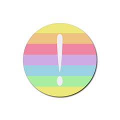 Condigender Flags Rubber Round Coaster (4 Pack) 