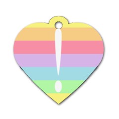 Condigender Flags Dog Tag Heart (one Side) by Mariart