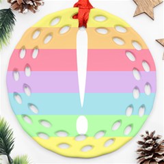 Condigender Flags Round Filigree Ornament (two Sides)