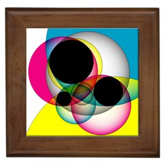 Apollonius Color Multi Circle Polkadot Framed Tiles by Mariart