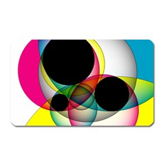 Apollonius Color Multi Circle Polkadot Magnet (rectangular) by Mariart