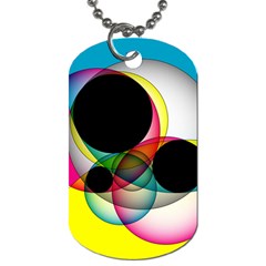 Apollonius Color Multi Circle Polkadot Dog Tag (one Side)