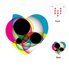 Apollonius Color Multi Circle Polkadot Playing Cards (heart)  by Mariart