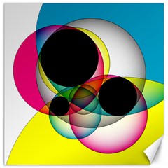 Apollonius Color Multi Circle Polkadot Canvas 12  X 12   by Mariart