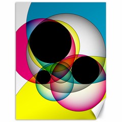 Apollonius Color Multi Circle Polkadot Canvas 18  X 24   by Mariart