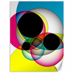 Apollonius Color Multi Circle Polkadot Canvas 36  X 48   by Mariart