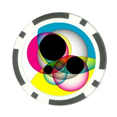 Apollonius Color Multi Circle Polkadot Poker Chip Card Guard