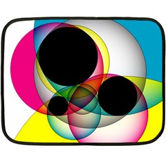 Apollonius Color Multi Circle Polkadot Fleece Blanket (mini) by Mariart