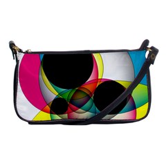 Apollonius Color Multi Circle Polkadot Shoulder Clutch Bags