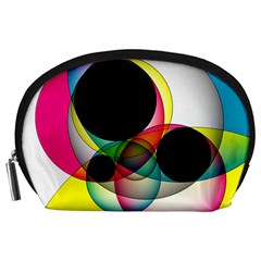 Apollonius Color Multi Circle Polkadot Accessory Pouches (large)  by Mariart