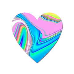 Aurora Color Rainbow Space Blue Sky Purple Yellow Green Pink Red Heart Magnet