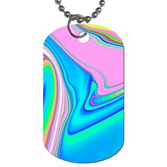 Aurora Color Rainbow Space Blue Sky Purple Yellow Green Pink Red Dog Tag (two Sides) by Mariart