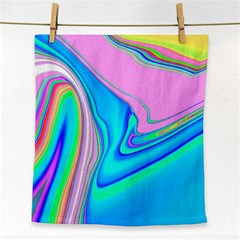 Aurora Color Rainbow Space Blue Sky Purple Yellow Green Pink Red Face Towel