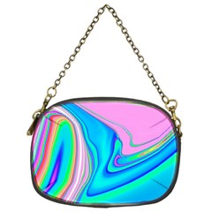 Aurora Color Rainbow Space Blue Sky Purple Yellow Green Pink Red Chain Purses (one Side)  by Mariart