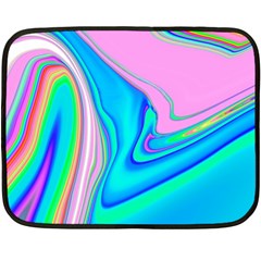 Aurora Color Rainbow Space Blue Sky Purple Yellow Green Pink Red Double Sided Fleece Blanket (mini)  by Mariart