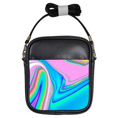 Aurora Color Rainbow Space Blue Sky Purple Yellow Green Pink Red Girls Sling Bags by Mariart