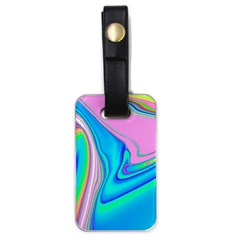 Aurora Color Rainbow Space Blue Sky Purple Yellow Green Pink Red Luggage Tags (one Side)  by Mariart