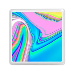 Aurora Color Rainbow Space Blue Sky Purple Yellow Green Pink Red Memory Card Reader (square)  by Mariart