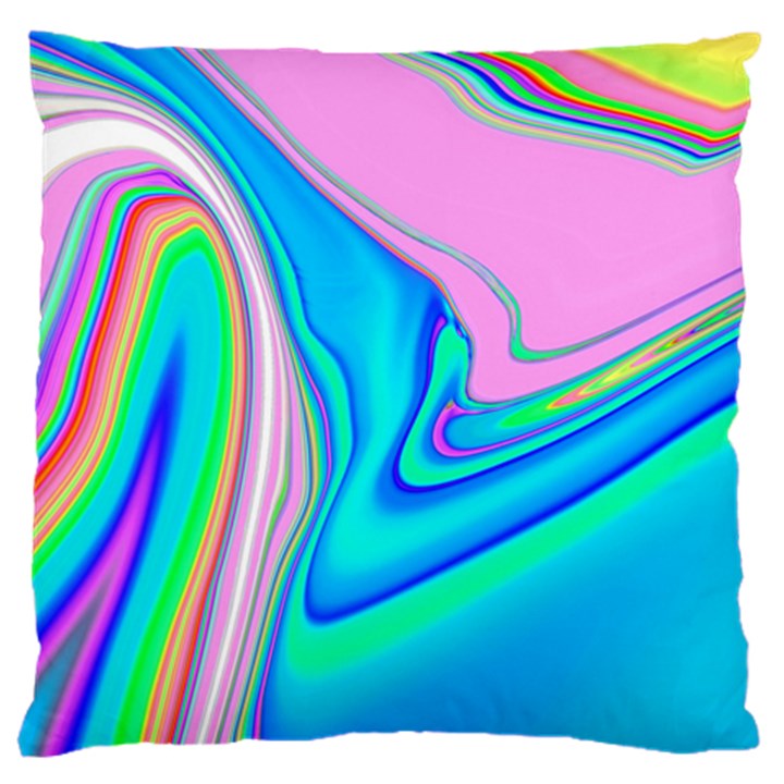 Aurora Color Rainbow Space Blue Sky Purple Yellow Green Pink Red Large Cushion Case (Two Sides)