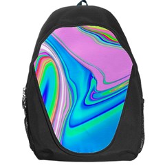 Aurora Color Rainbow Space Blue Sky Purple Yellow Green Pink Red Backpack Bag by Mariart