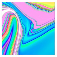 Aurora Color Rainbow Space Blue Sky Purple Yellow Green Pink Red Large Satin Scarf (square)