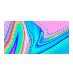 Aurora Color Rainbow Space Blue Sky Purple Yellow Green Pink Red Satin Wrap by Mariart