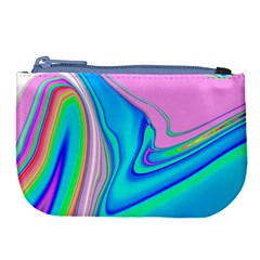 Aurora Color Rainbow Space Blue Sky Purple Yellow Green Pink Red Large Coin Purse by Mariart