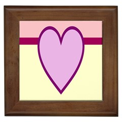 Cute Gender Gendercute Flags Love Heart Line Valentine Framed Tiles