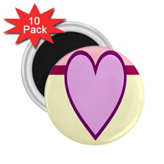 Cute Gender Gendercute Flags Love Heart Line Valentine 2.25  Magnets (10 pack) 