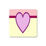 Cute Gender Gendercute Flags Love Heart Line Valentine Square Magnet Front