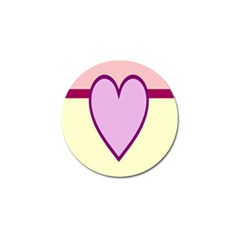 Cute Gender Gendercute Flags Love Heart Line Valentine Golf Ball Marker