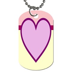 Cute Gender Gendercute Flags Love Heart Line Valentine Dog Tag (Two Sides)