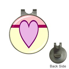 Cute Gender Gendercute Flags Love Heart Line Valentine Hat Clips with Golf Markers