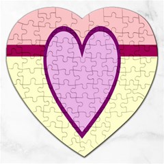 Cute Gender Gendercute Flags Love Heart Line Valentine Jigsaw Puzzle (Heart)