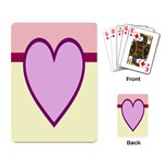 Cute Gender Gendercute Flags Love Heart Line Valentine Playing Card Back