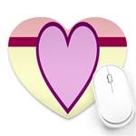 Cute Gender Gendercute Flags Love Heart Line Valentine Heart Mousepads Front