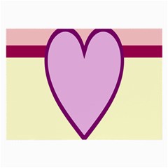 Cute Gender Gendercute Flags Love Heart Line Valentine Large Glasses Cloth (2-Side)