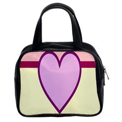 Cute Gender Gendercute Flags Love Heart Line Valentine Classic Handbags (2 Sides)