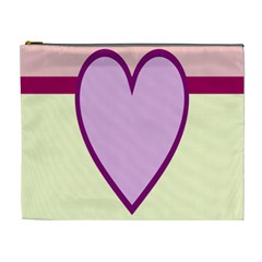 Cute Gender Gendercute Flags Love Heart Line Valentine Cosmetic Bag (XL)