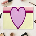 Cute Gender Gendercute Flags Love Heart Line Valentine Cosmetic Bag (XL) Front