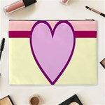 Cute Gender Gendercute Flags Love Heart Line Valentine Cosmetic Bag (XL) Back